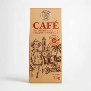 Le mélange maison. Un arôme puissant, une saveur équilibrée, un corps soutenu. Emballage kraft de 250g ou 1 kg