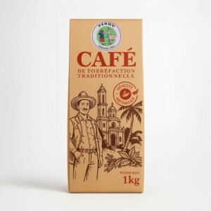 Café du Pérou. Un arôme doux et une saveur agréable. Emballage kraft de 250g ou 1 kg.